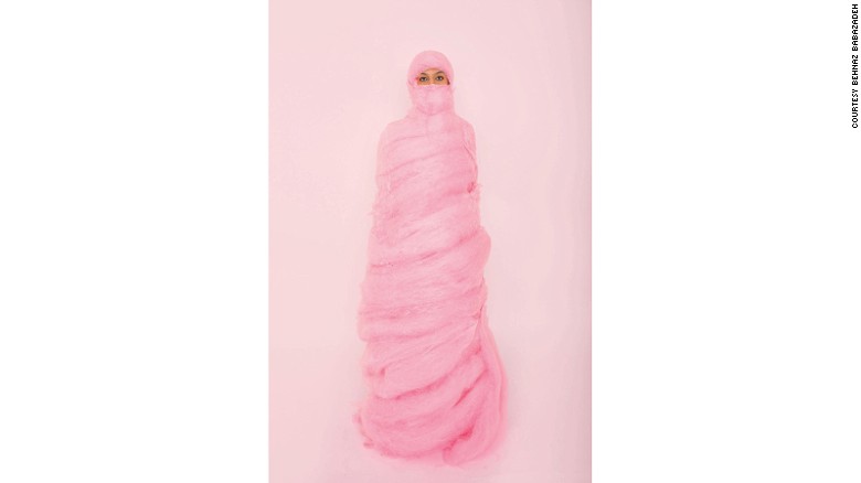 &quot;Pink Burka, Cotton Candy&quot; (2014) by Behnaz Babazadeh