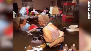 Nursing home residents rescued after waiting in several feet of water