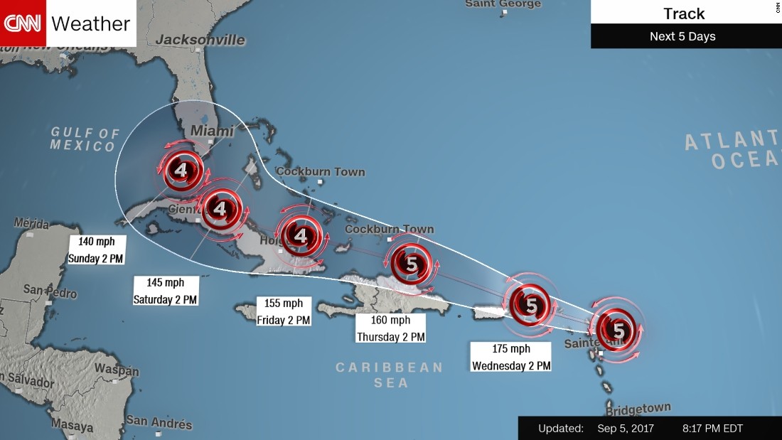 ‘Potentially catastrophic’ Hurricane Irma nears eastern Caribbean islands – Trending Stuff