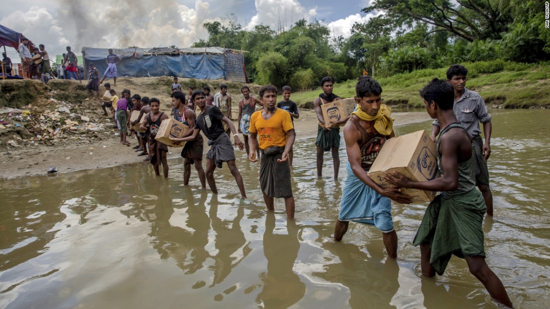 Three killed in stampede for aid near Rohingya refugee camp - CNN