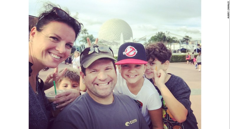 Julio and Aubry Canales with their three children. 